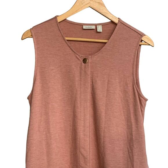 LOGO Lounge Top French Terry Vest Sleeveless Pockets‎ Sz Small EUC - Picture 2 of 10